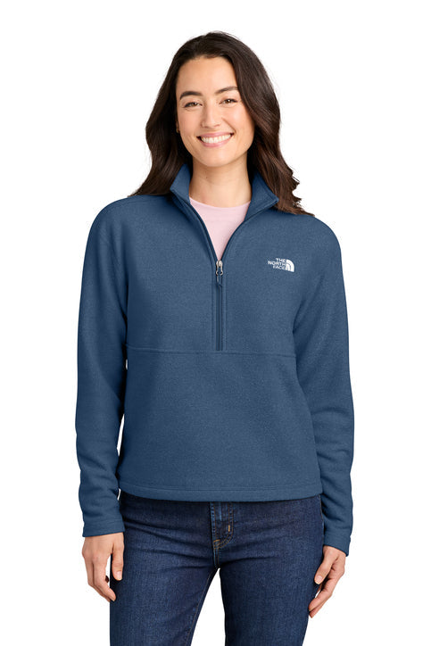 The North Face Women’s Textured Pine Grove 1/2-Zip with custom logo embroidery