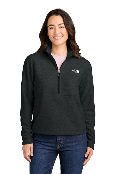 The North Face Women’s Textured Pine Grove 1/2-Zip with custom logo embroidery