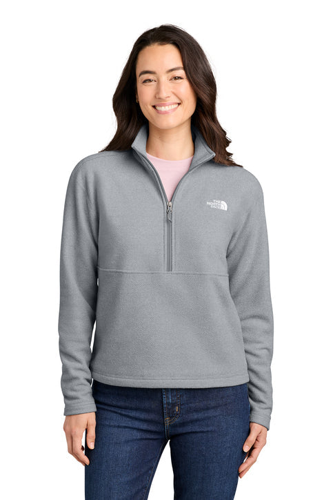 The North Face Women’s Textured Pine Grove 1/2-Zip with custom logo embroidery