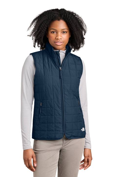 The North Face Women’s Iron Drift Quilted Vest with custom logo embroidery