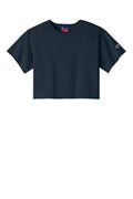 Champion Women’s Cropped Heritage Tee with custom logo embroidery