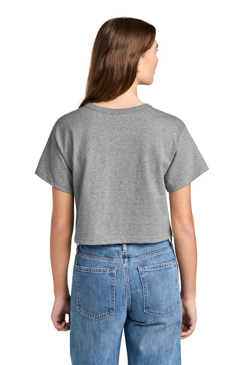 Champion Women’s Cropped Heritage Tee with custom logo embroidery