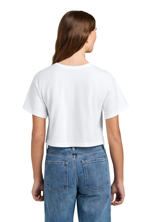 Champion Women’s Cropped Heritage Tee with custom logo embroidery