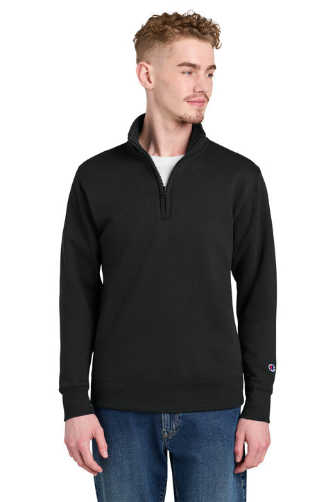 Champion Powerblend 1/4-Zip Sweatshirt with custom logo embroidery