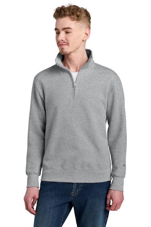 Champion Powerblend 1/4-Zip Sweatshirt with custom logo embroidery
