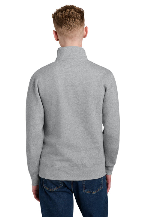Champion Powerblend 1/4-Zip Sweatshirt with custom logo embroidery