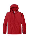 Champion Packable Anorak Jacket with custom logo embroidery