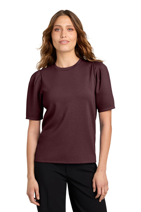 Mercer+Mettle Women’s Short Sleeve Lite Spacer Top with custom logo embroidery