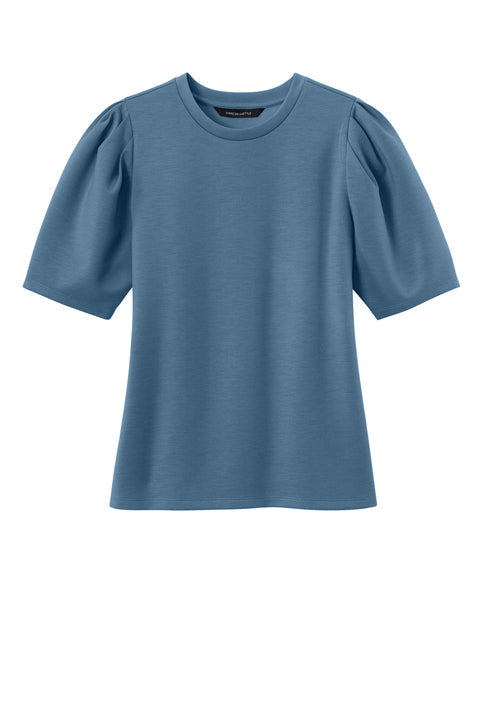 Mercer+Mettle Women’s Short Sleeve Lite Spacer Top with custom logo embroidery