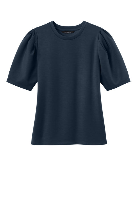 Mercer+Mettle Women’s Short Sleeve Lite Spacer Top with custom logo embroidery