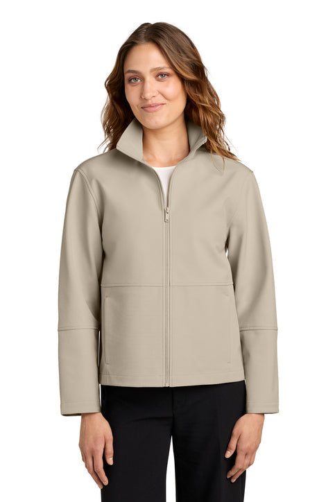 Mercer+Mettle Women’s Comfort Soft Shell Jacket with custom logo embroidery