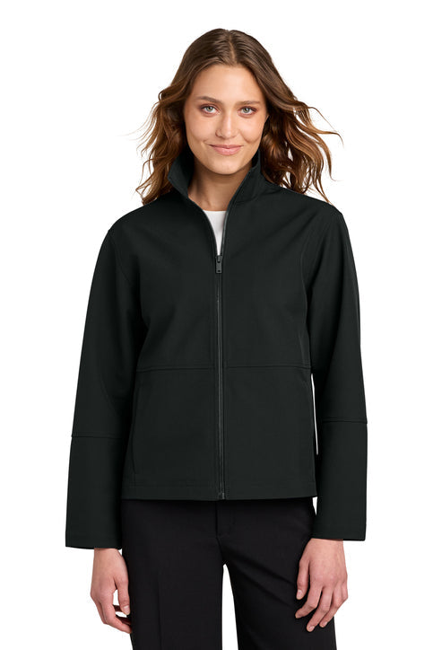 Mercer+Mettle Women’s Comfort Soft Shell Jacket with custom logo embroidery