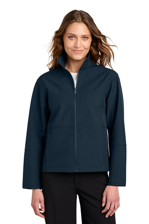 Mercer+Mettle Women’s Comfort Soft Shell Jacket with custom logo embroidery