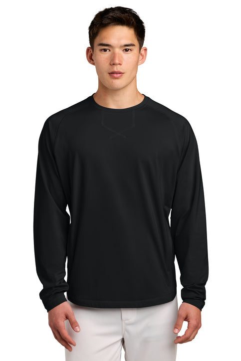 Sport-Tek Sport-Wick Stretch Pocketed Crewneck with custom logo embroidery