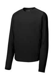 Sport-Tek Sport-Wick Stretch Pocketed Crewneck with custom logo embroidery