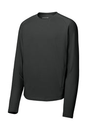 Sport-Tek Sport-Wick Stretch Pocketed Crewneck with custom logo embroidery
