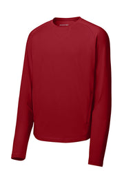 Sport-Tek Sport-Wick Stretch Pocketed Crewneck with custom logo embroidery