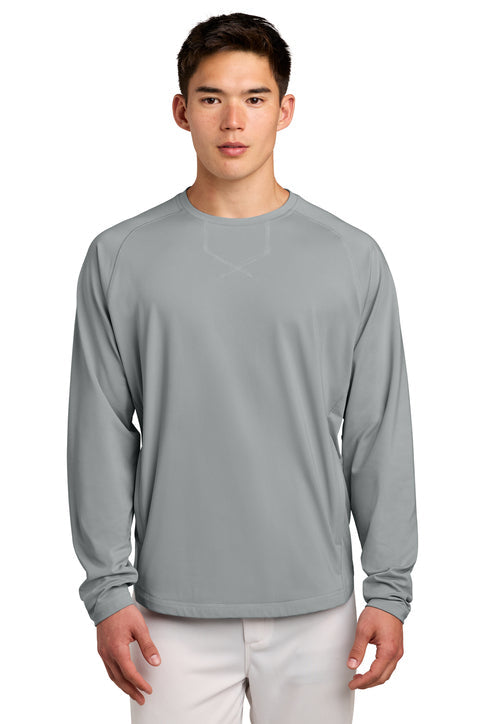 Sport-Tek Sport-Wick Stretch Pocketed Crewneck with custom logo embroidery