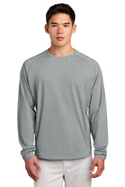 Sport-Tek Sport-Wick Stretch Pocketed Crewneck with custom logo embroidery