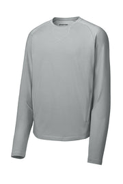 Sport-Tek Sport-Wick Stretch Pocketed Crewneck with custom logo embroidery
