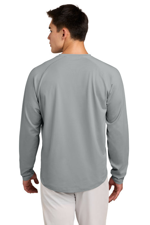 Sport-Tek Sport-Wick Stretch Pocketed Crewneck with custom logo embroidery