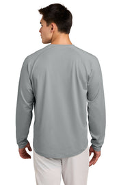 Sport-Tek Sport-Wick Stretch Pocketed Crewneck with custom logo embroidery