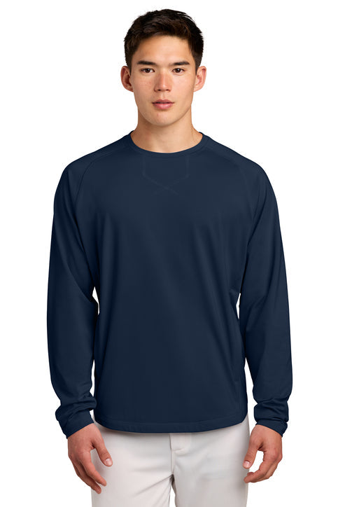 Sport-Tek Sport-Wick Stretch Pocketed Crewneck with custom logo embroidery