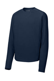 Sport-Tek Sport-Wick Stretch Pocketed Crewneck with custom logo embroidery