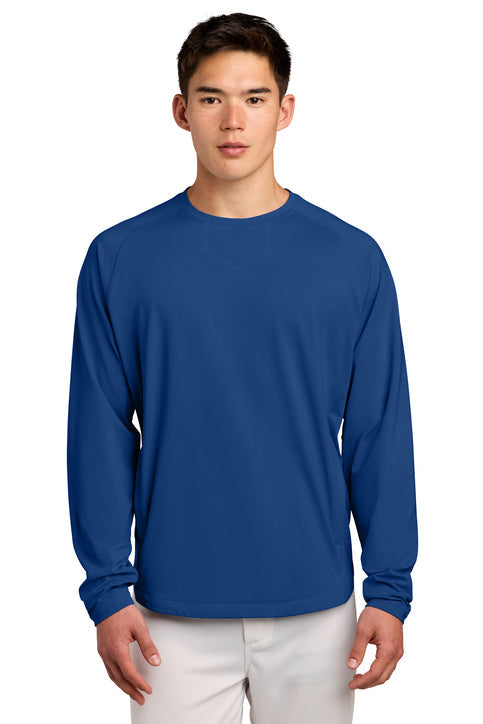 Sport-Tek Sport-Wick Stretch Pocketed Crewneck with custom logo embroidery