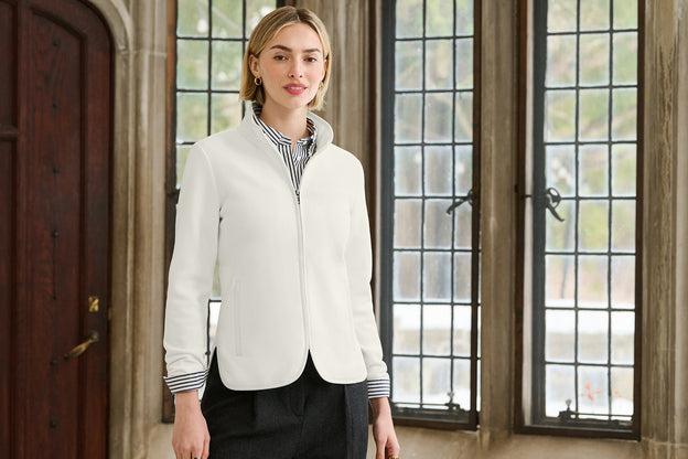 Brooks Brothers Women’s Fleece Jacket with custom logo embroidery