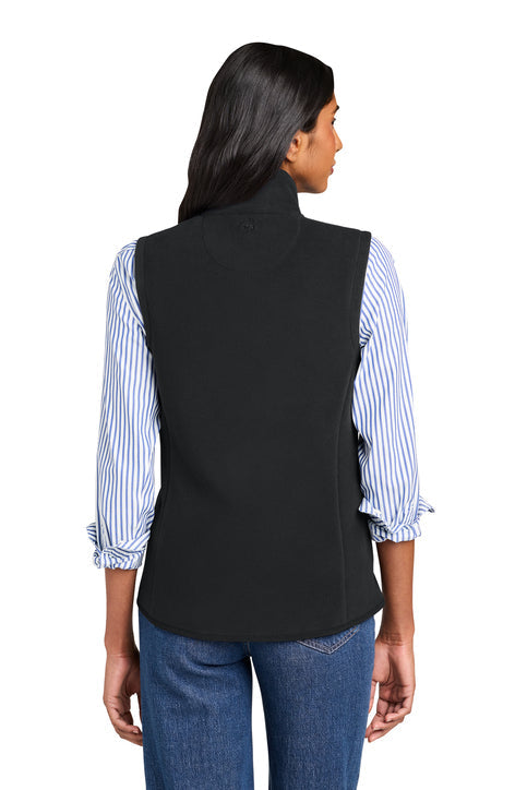 Brooks Brothers Women’s Fleece Vest with custom logo embroidery