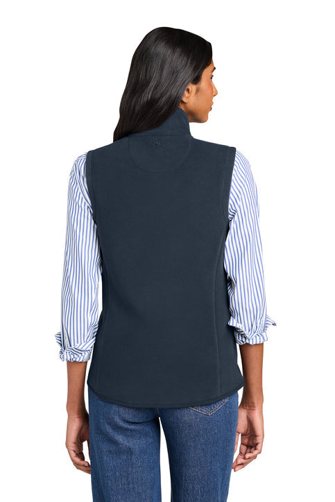Brooks Brothers Women’s Fleece Vest with custom logo embroidery