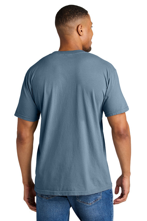 Comfort Colors Heavyweight Ring Spun Tee with custom logo embroidery