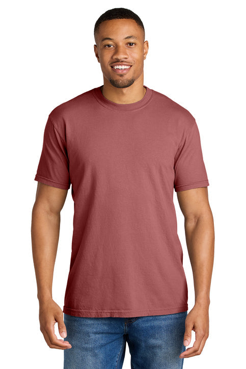Comfort Colors Heavyweight Ring Spun Tee with custom logo embroidery