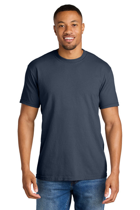 Comfort Colors Heavyweight Ring Spun Tee with custom logo embroidery