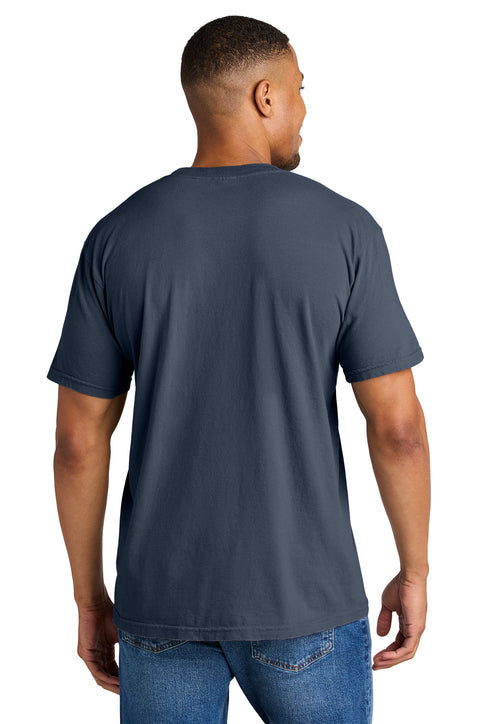 Comfort Colors Heavyweight Ring Spun Tee with custom logo embroidery