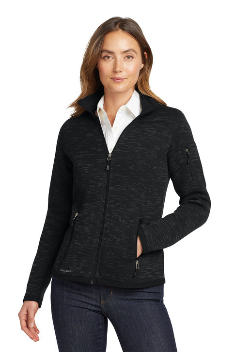 Eddie Bauer Women's Sweater Fleece Full-Zip with custom logo embroidery