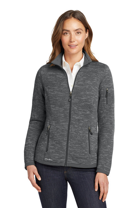 Eddie Bauer Women's Sweater Fleece Full-Zip with custom logo embroidery