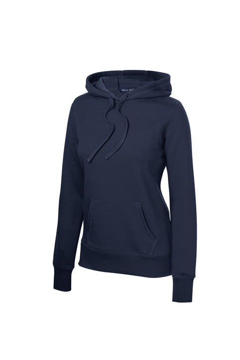 Sport-Tek Women's Pullover Hooded Sweatshirt with custom logo embroidery