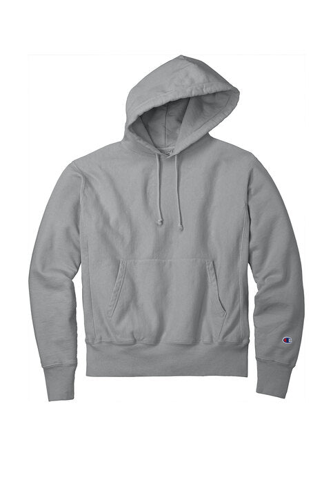 Champion Reverse Weave Garment-Dyed Hooded Sweatshirt with custom logo embroidery