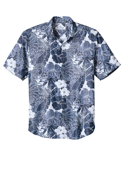 Tommy Bahama Coconut Point Playa Flora Short Sleeve Shirt with custom logo embroidery