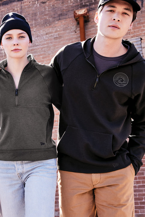 New Era STS 1/4-Zip Hoodie with custom logo embroidery