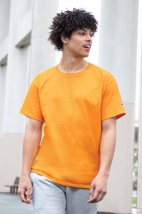Champion Heritage 6-Oz. Jersey Tee with custom logo embroidery