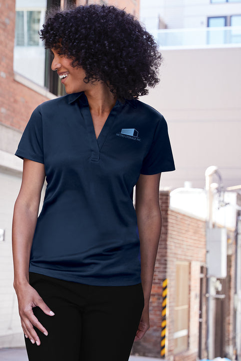 Port Authority Ladies Silk Touch Performance Polo with custom logo embroidery