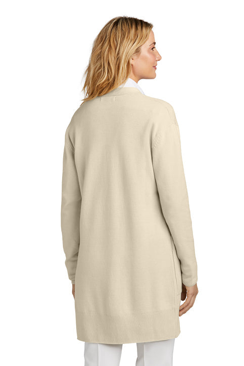 Mercer+Mettle Women’s Open-Front Cardigan Sweater with custom logo embroidery