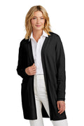 Mercer+Mettle Women’s Open-Front Cardigan Sweater with custom logo embroidery