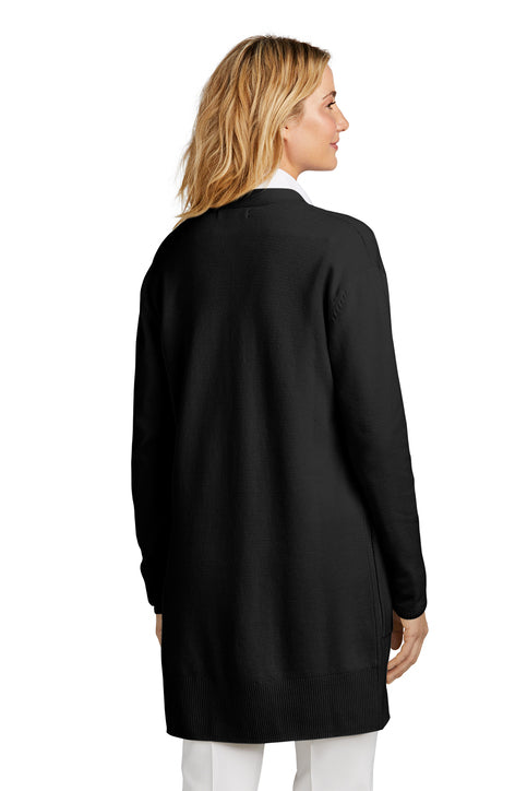 Mercer+Mettle Women’s Open-Front Cardigan Sweater with custom logo embroidery