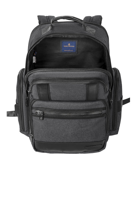 Brooks Brothers Grant Backpack with custom logo embroidery