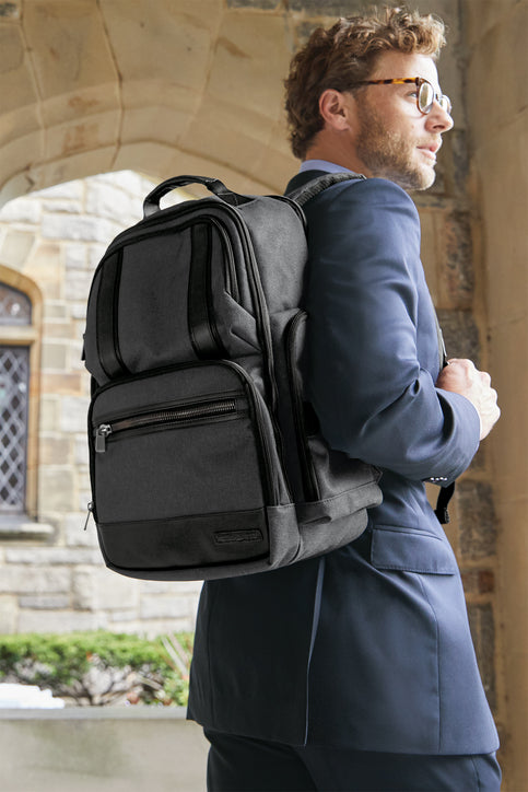 Brooks Brothers Grant Backpack with custom logo embroidery