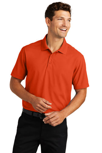 Port Authority Dry Zone Grid Polo with custom logo embroidery
